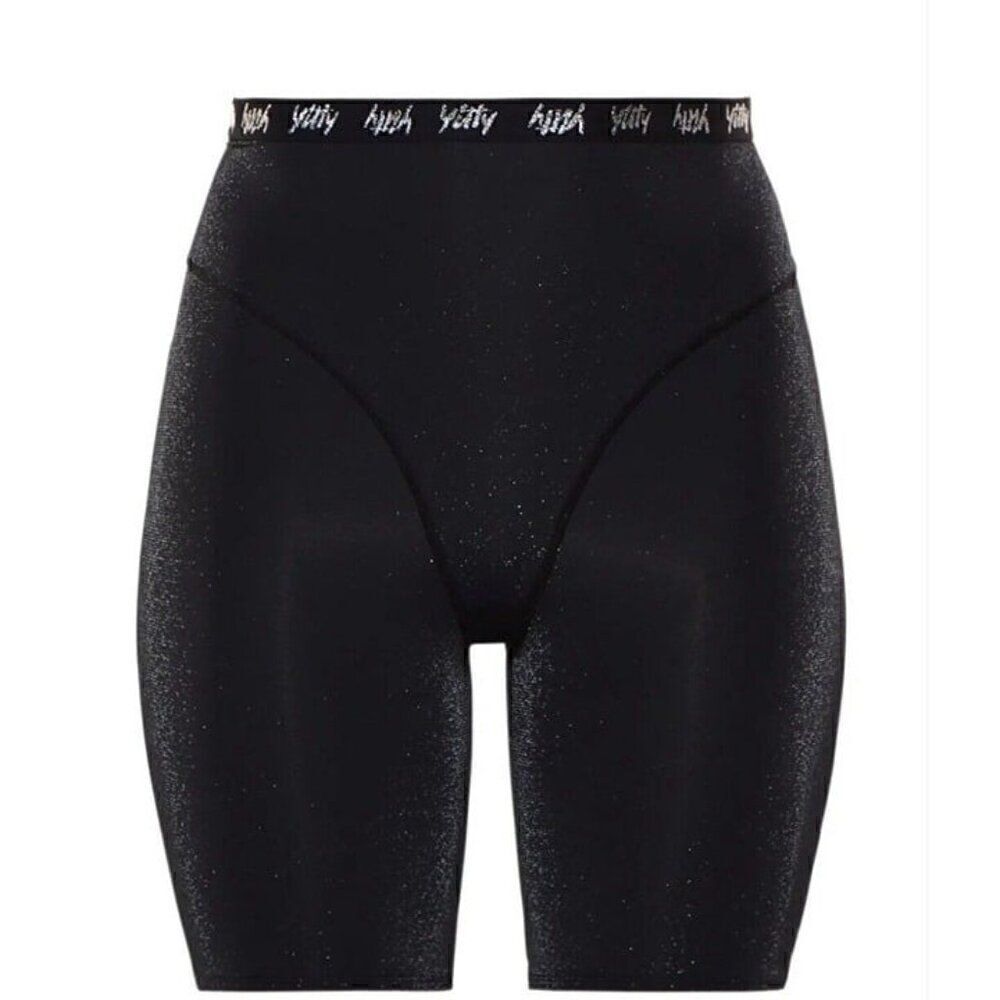 YITTY NWT Women's Spotlight Shaping High Waist Shorts Shimmering Black Size XS